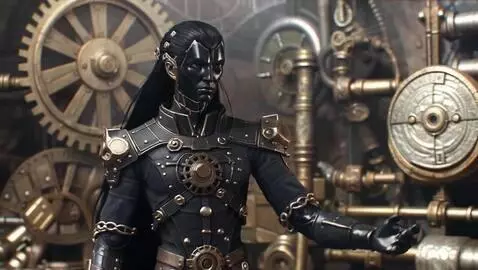 AI Video from prompt: Obsidian human a minimalistic dark fantasy surre