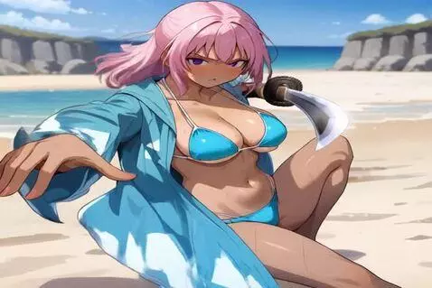 AI Video from prompt: She fights using her Japanese katana sword in he