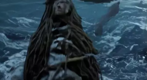 AI Video from prompt: Woman caught in a fishing nets