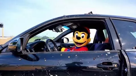 AI Video from prompt: mario in car crash
