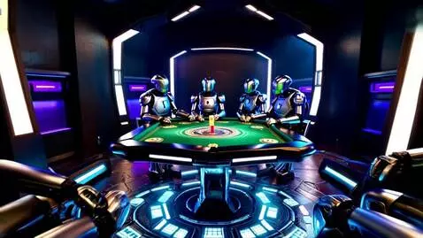 AI Video from prompt: Poker table with robots