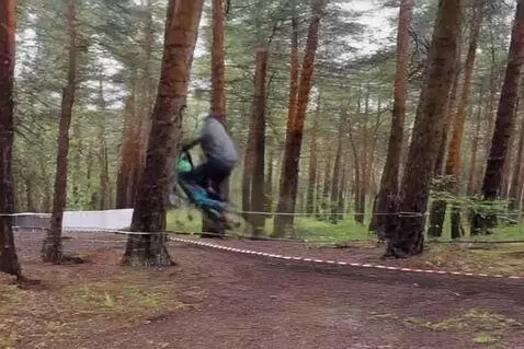 AI Video from prompt: Jump on bike