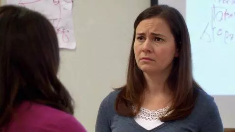 AI Video from prompt: Woman confused on the topic to discuss at women'