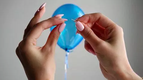 AI Video from prompt: A close-up video of elegant female hands with sh