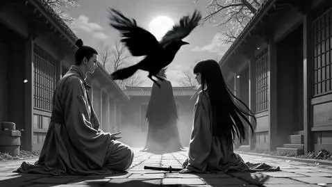 AI Video from prompt: A poetic black and white anime scene, 5 seconds 