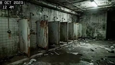 AI Video from prompt: Continuous first-person shooting I run through t