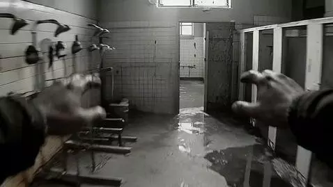 AI Video from prompt: Continuous first-person shooting I run through t