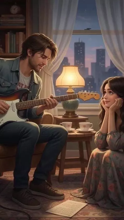 AI Video from prompt: He plays the guitar