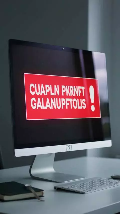 AI Video from prompt: generate an error on computer