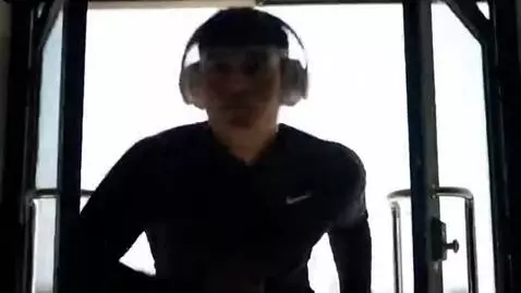 AI Video from prompt: A cinematic shot of a young man dramatically pus