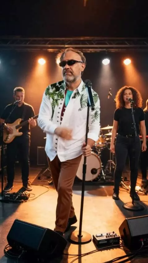 AI Video from prompt: Realistic video. High quality. A man in dark gla