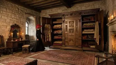 AI Video from prompt: There is silence in the room. The lady slowly tu