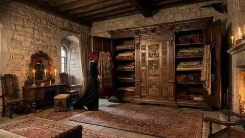 AI Video from prompt: There is silence in the room. The lady slowly tu