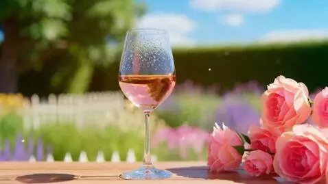 AI Video from prompt: hd rosé in gardens
