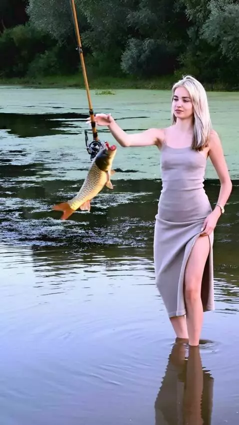 AI Video from prompt: The girl spreads her legs widea and pulls a wrig