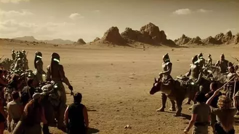 AI Video from prompt: Aliens coming to Earth has seen the Dinosaurs ma