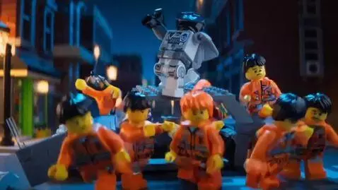 AI Video from prompt: The plot of the movie is in the style of Lego, b