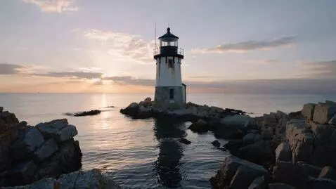 AI Video from prompt: A cinematic shot after a fierce storm. The sea i