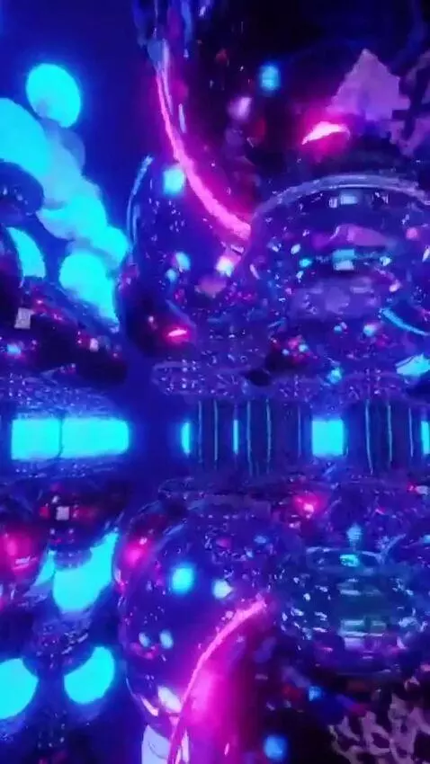 AI Video from prompt: A futuristic journey through a digital space con