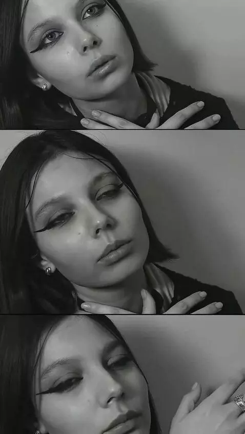 AI Video from prompt: Posing, close-up of the face