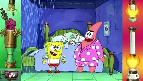 AI Video from prompt: (Style: Cartoon 2D) (Bikini Bottom, 6:00 A.M., r