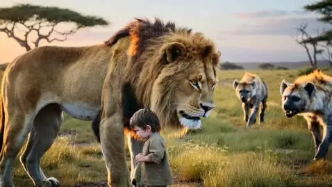 AI Video from prompt: Ultra-realistic cinematic wildlife scene in the 