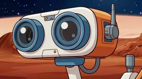 AI Video from prompt: Visual Action: A macro close-up of the friendly 