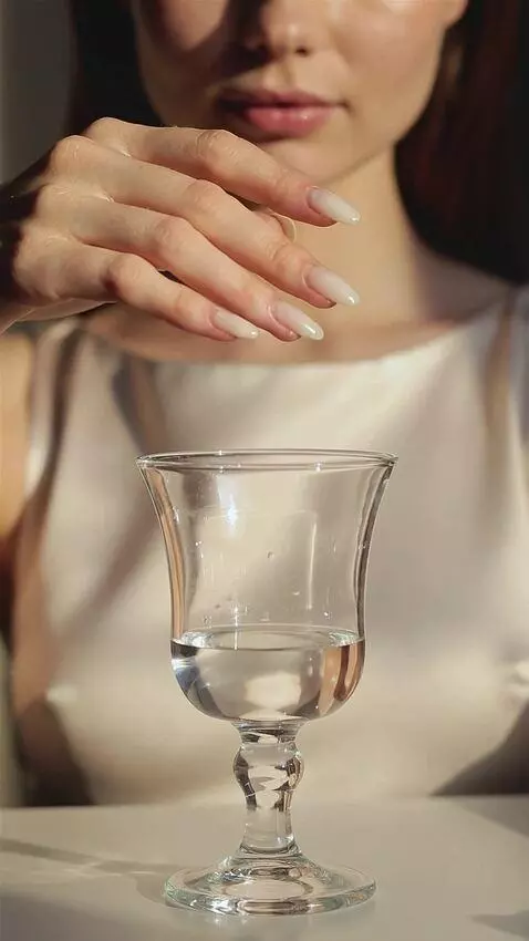 AI Video from prompt: Close-up. A beautiful cup stands in front of the