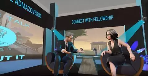 AI Video from prompt: Now have the two avatars have a meaningful discu