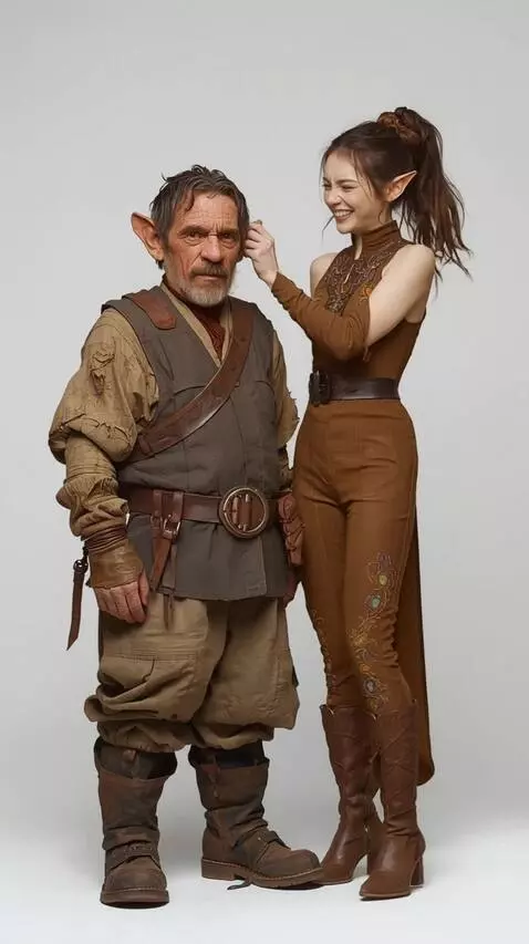 AI Video from prompt: A man and a woman are arguing, the woman is tugg