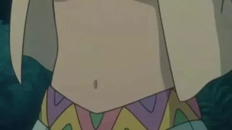 AI Video from prompt: Have her  breathe with her belly hungry and ripp