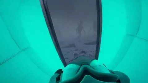 AI Video from prompt: A horizontal documentary video in Russian with a