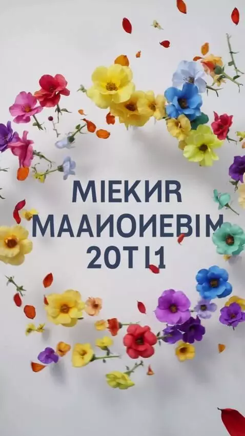 AI Video from prompt: A video postcard. First, a white background, the