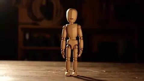 AI Video from prompt: Marionette turned into Slender Figure.