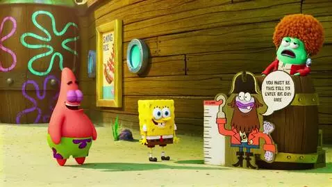 AI Video from prompt: Patrick watching inappropriate shows like family