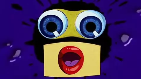 AI Video from prompt: a talking cardboard-looking face with realistic 