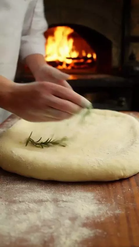 AI Video from prompt: Cinematic food commercial video showing the arti