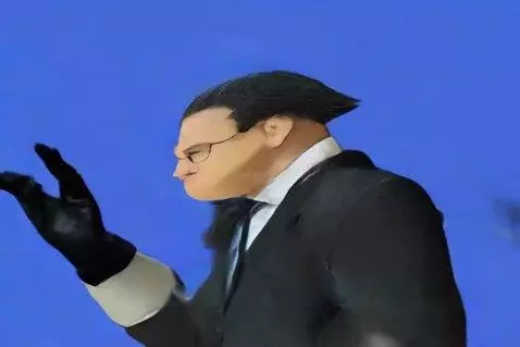 AI Video from prompt: Create animation on that image where the guy on 