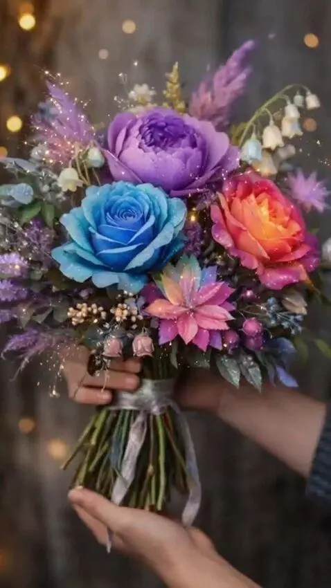 AI Video from prompt: flowers are bright