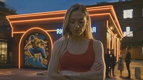 AI Video from prompt: The girl lowers her head and thinks about someth