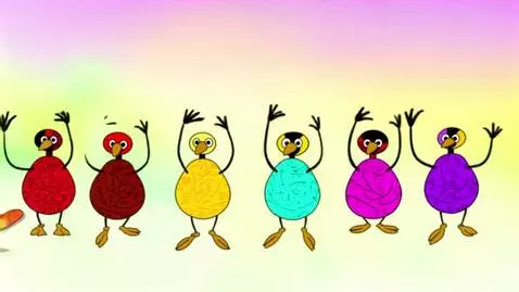 AI Video from prompt: A parade of penguins and funny numbers"  Video d