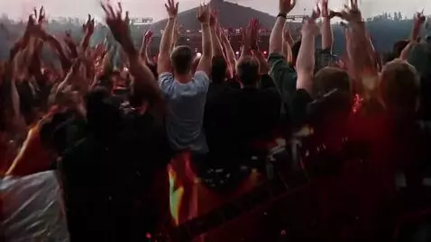 AI Video from prompt: A cinematic music video that intertwines two wor