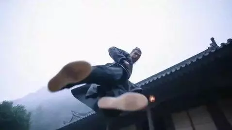 AI Video from prompt: A master of an exotic wushu style performs a dyn