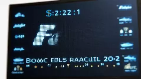 AI Video from prompt: Arrival scoreboard at the airport, on the big sc