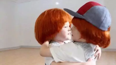 AI Video from prompt: two boys with ginger hair,angry fight,no talking