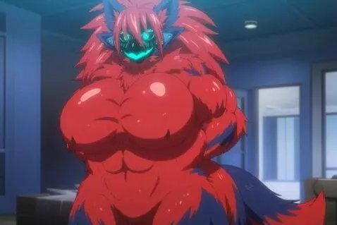 AI Video from prompt: She exhibits continuous muscular development tha