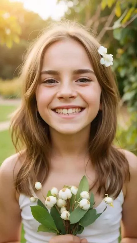 AI Video from prompt: Make the person come alive and be happy to see y