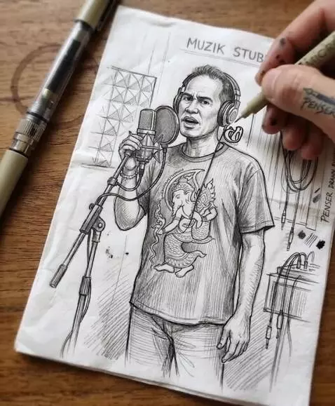 AI Video from prompt: The man singing