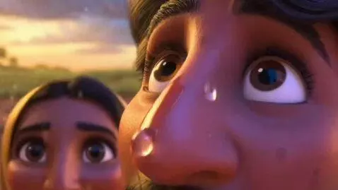 AI Video from prompt: 3D Cartoon Story: The Gift of Rain Scene 1 (The 