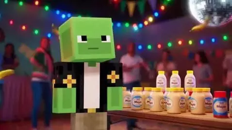 AI Video from prompt: Make this character in the picture (boy, slime-d